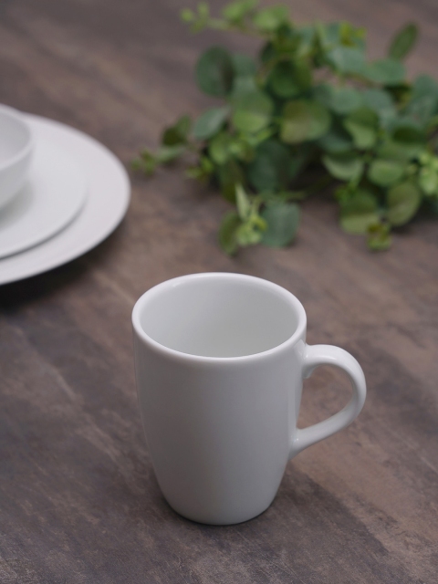

Pure Home and Living Set Of 6 Cream Solid Coffee Mugs