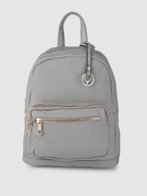

Allen Solly Women Grey Solid Backpack