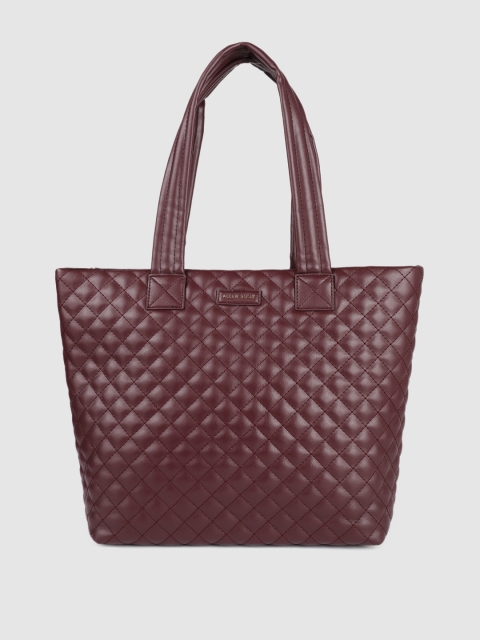 

Allen Solly Maroon Solid Structured Shoulder Bag