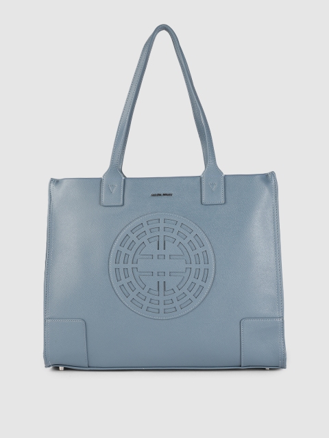 

Allen Solly Blue PU Structured Shoulder Bag