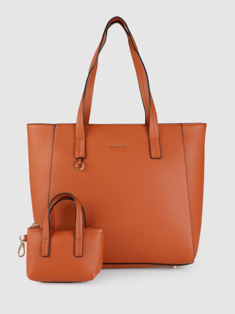 

Allen Solly Brown Solid Shoulder Bag