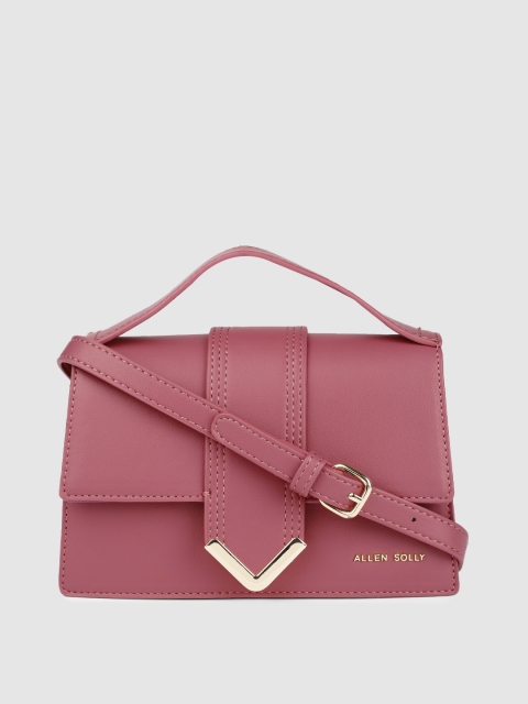 

Allen Solly Purple PU Structured Sling Bag