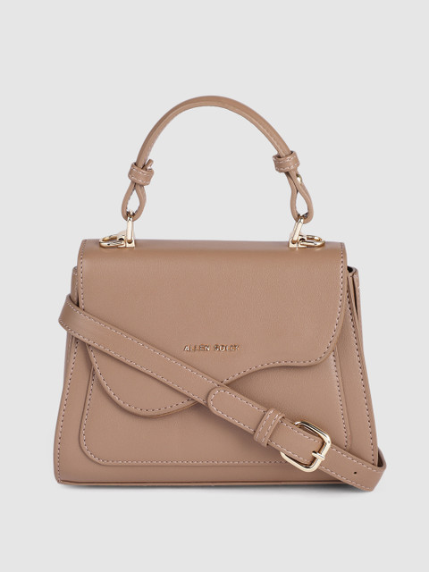

Allen Solly Nude-Coloured Solid Structured Satchel