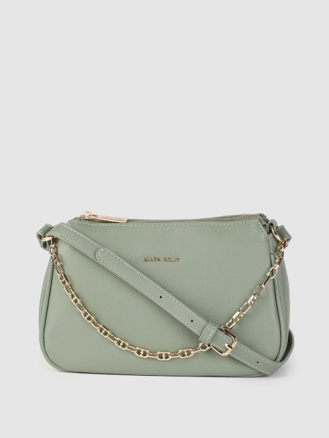 

Allen Solly Green Solid Sling Bag