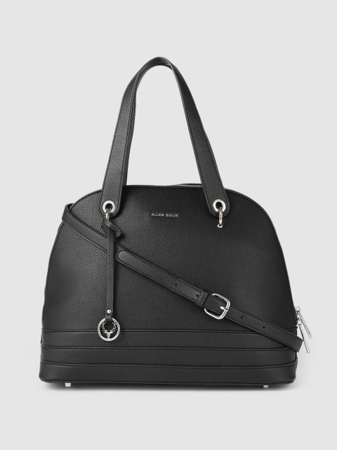 

Allen Solly Black PU Half Moon Handheld Bag
