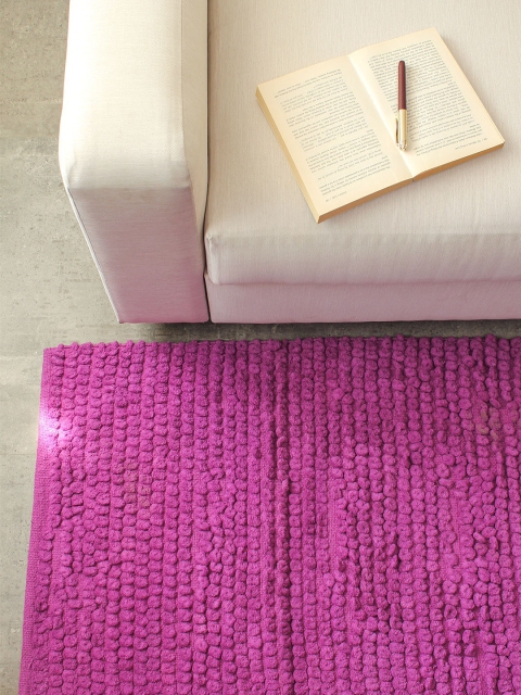 

House This Purple Chenille Cotton Floor Rug