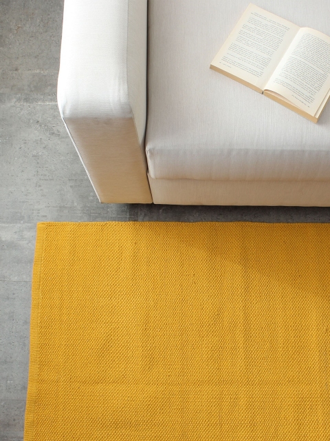 

House This Yellow Cotton Floor Rug