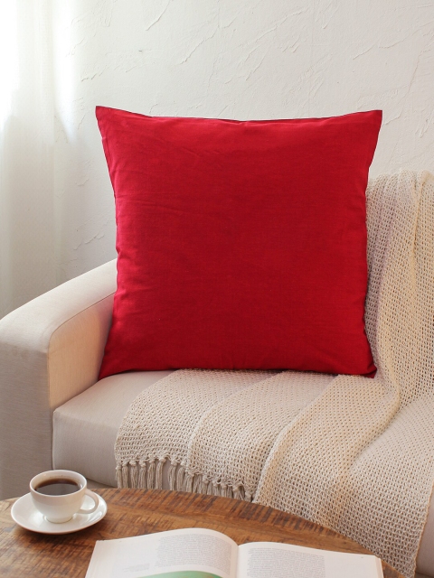 

House This Red Set of 2 Square Cushion Covers
