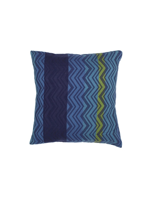 

House This Set Of 2 Blue Striped Pure Cotton Cushion Covers