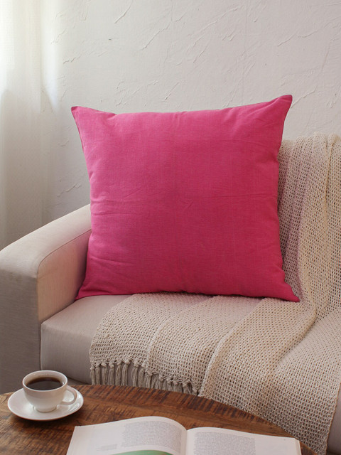 

House This Pink Set of 2 Square Cushion Covers