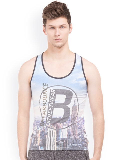 

Breakbounce Blue Printed T-shirt