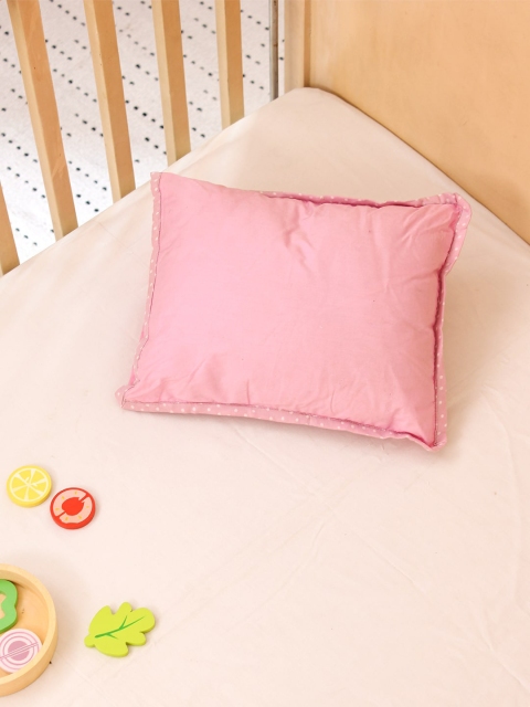 

House This Set of 2 Pink Soid Pure Cotton Pillow Covers