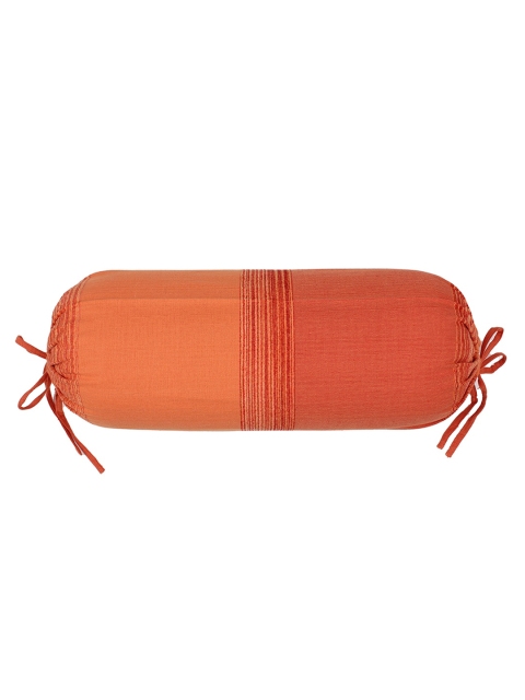 

House This Orange Solid Pure Cotton Bolster Covers