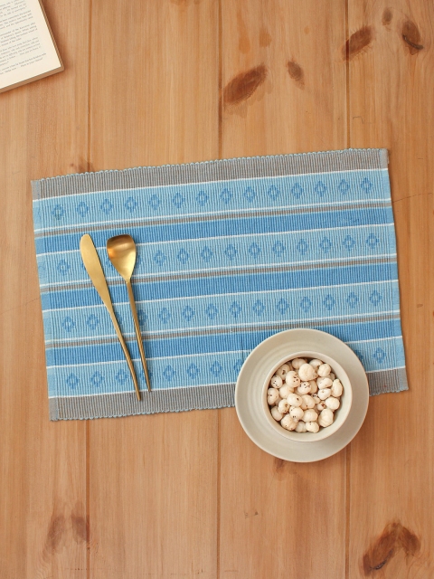 

House This Set Of 2 Blue Table Placemats