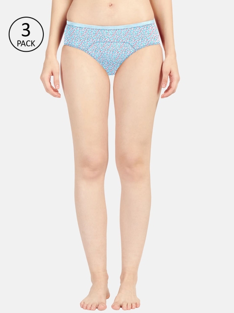 

Sonari Women Set of 2 Blue Printed Mid-Rise Period Panty -saraprintskyskyskyS