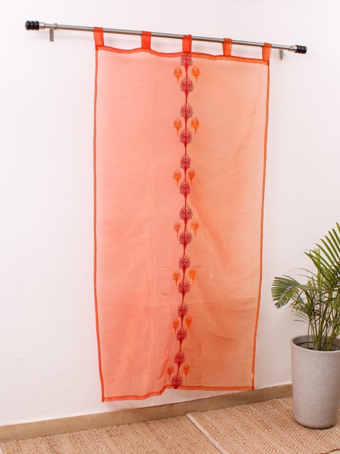 

House This Rust & Orange Geometric Door Curtain