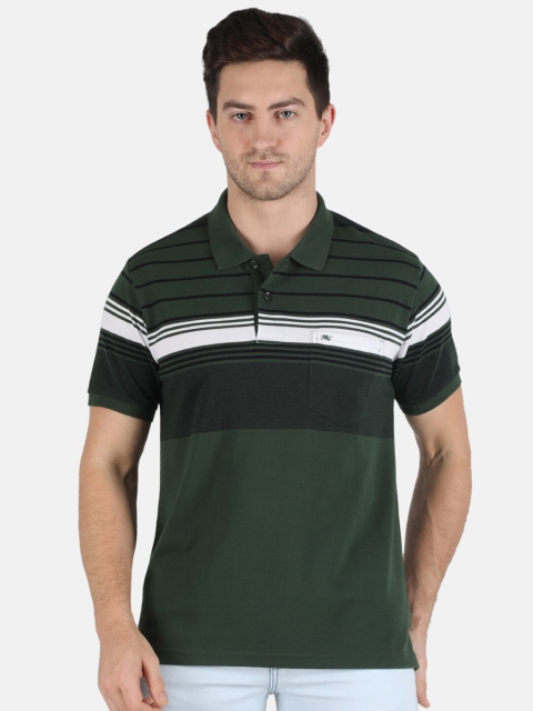 

Monte Carlo Men Green Polo Collar T-shirt