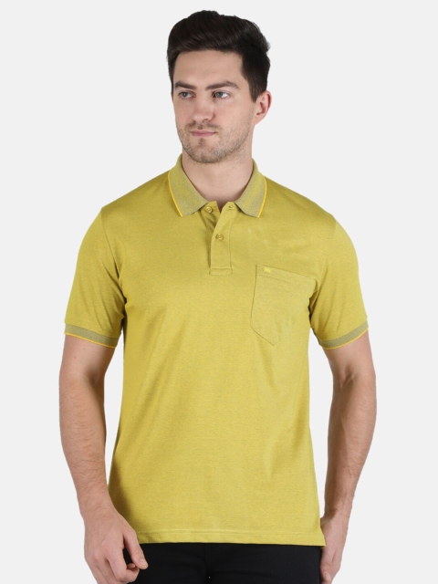 

Monte Carlo Men Gold-Toned Polo Collar T-shirt