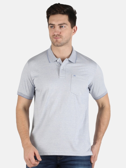 

Monte Carlo Men Blue Polo Collar T-shirt