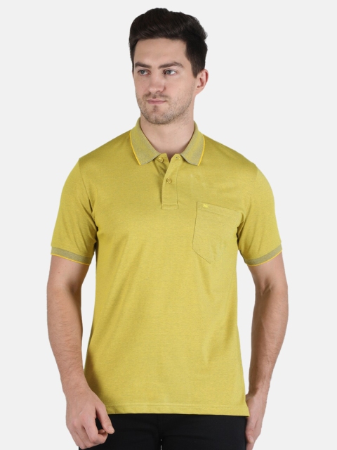 

Monte Carlo Men Gold-Toned Polo Collar T-shirt