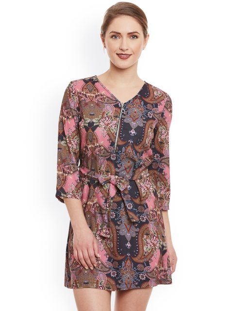 

Kazo Women Multicolour Paisely Print Sheath Dress, Multi