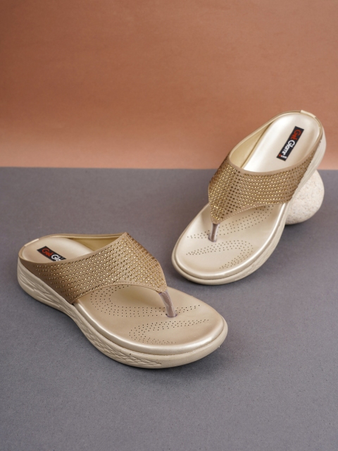 

Get Glamr Beige Ethnic Embellished Comfort Heels