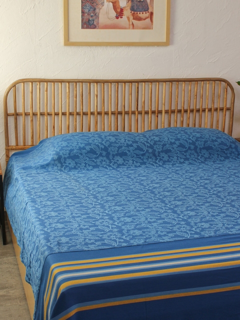 

House This Blue 120-179 TC Printed Cotton Queen Bedsheet