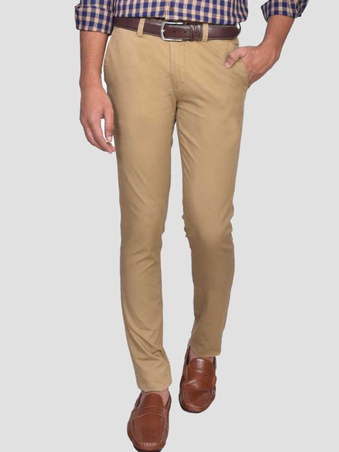 

Turtle Men Khaki Tapered Fit Chinos Trousers