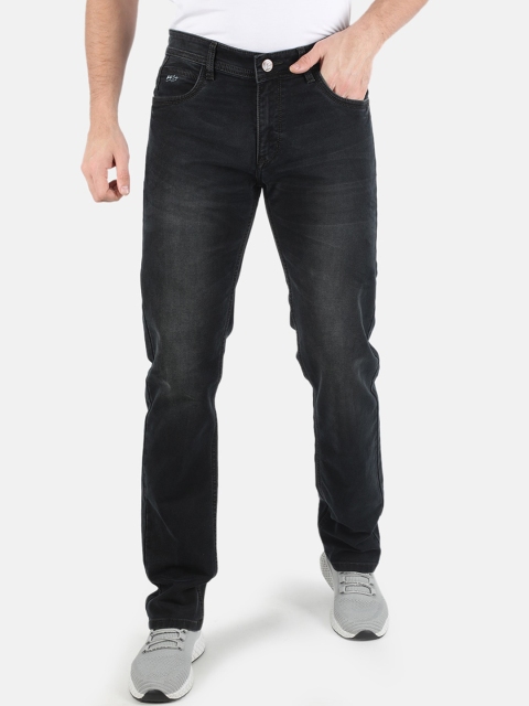 

Monte Carlo Men Black Narrow Slim Fit Light Fade Stretchable Jeans