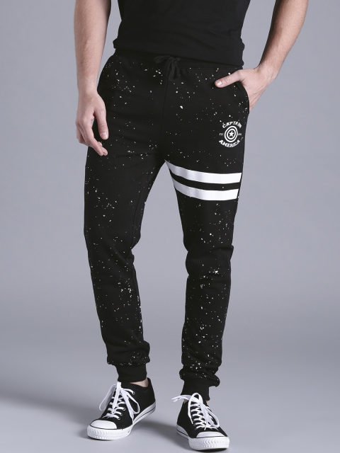 

Kook N Keech Marvel Black Printed Track Pants