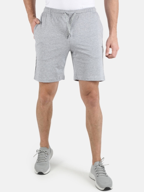 

Monte Carlo Men Grey Melange Solid Shorts