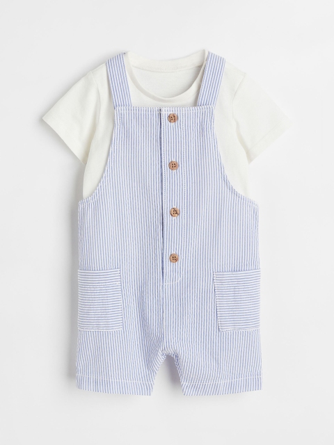 

H&M Boys Blue & White 2-Piece Cotton Set