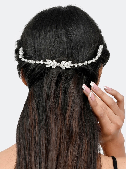 

AQUASTREET Women Silver-Toned Embellished Tiara