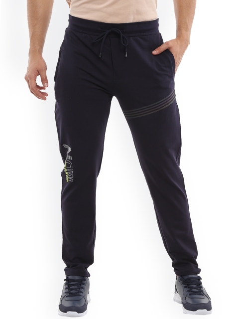 

V-Mart Men Navy Blue Solid Cotton Track Pants