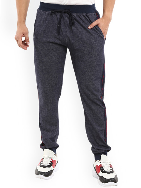 

V-Mart Men Navy Blue Solid Track Pants