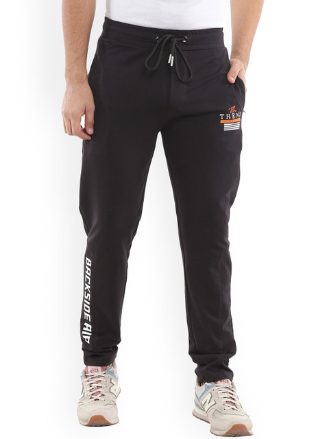 

V-Mart Men Black Solid Cotton Track Pants