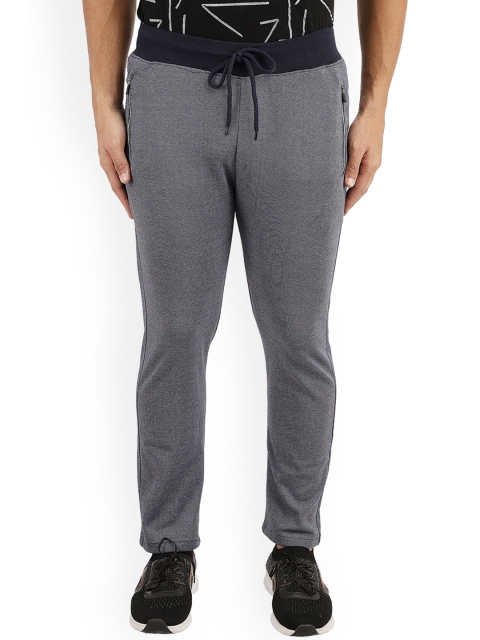

V-Mart Men Navy Blue Solid Cotton Track Pants