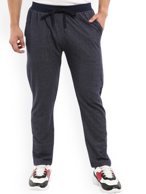 

V-Mart Men Navy Blue Solid Cotton Track Pants