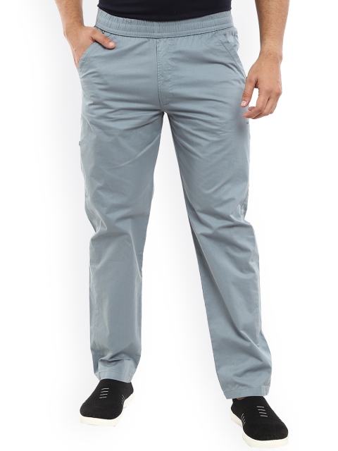 

V-Mart Men Blue Solid Cotton Track Pants