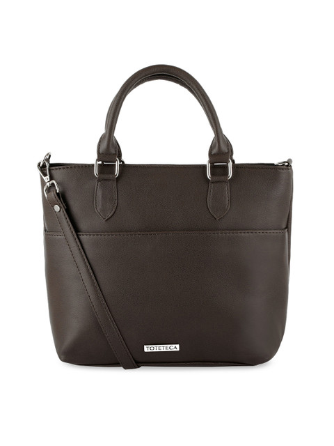 

Toteteca Beige PU Structured Handheld Bag