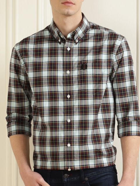 

Fred Perry Navy Blue Tartan Checked Casual Shirt