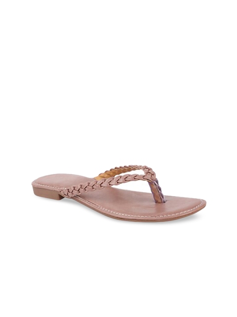 

THE WHITE POLE Women Cream-Coloured Open Toe Flats