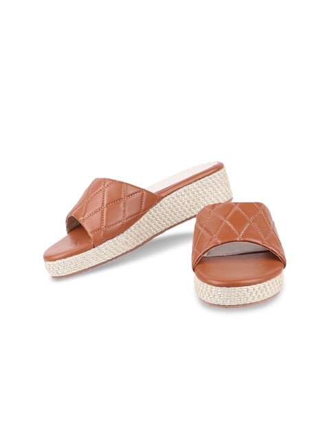 

THE WHITE POLE Women Brown Ethnic Open Toe Flats