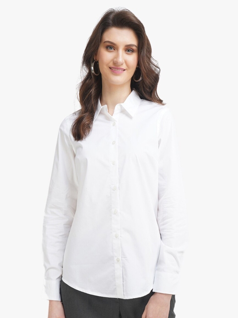 

United Colors of Benetton Women White Formal Shirt