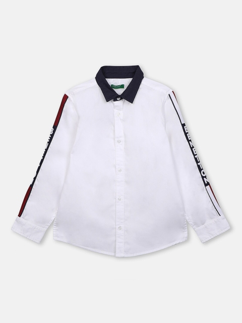 

United Colors of Benetton Boys White Casual Shirt