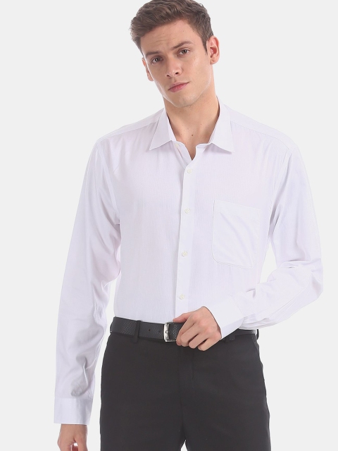 

AD By Arvind Men White Regular Fit Cotton Formal Shirt