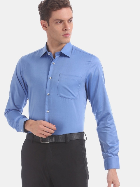 

AD By Arvind Men Blue Formal Shirt