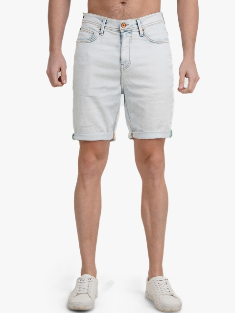 

United Colors of Benetton Men Blue Slim Fit Denim Shorts