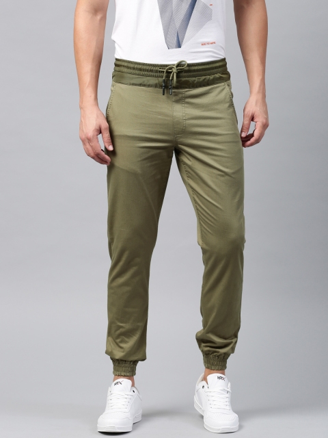 

HRX by Hrithik Roshan Men Olive Green Regular Fit Solid Joggers