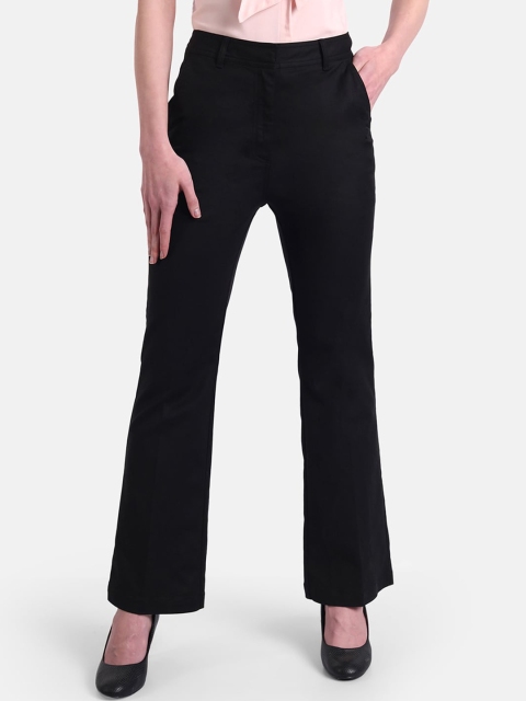 

United Colors of Benetton Women Black High-Rise Trousers